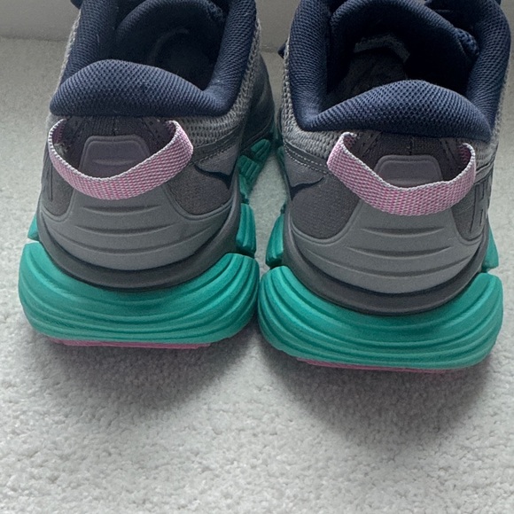 Hoka Gray and Teal Women's Running Shoes - Picture 3 of 8
